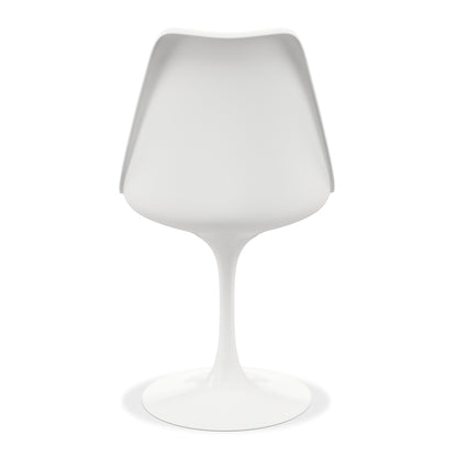 Tulip Swivel Side Chair, Gray