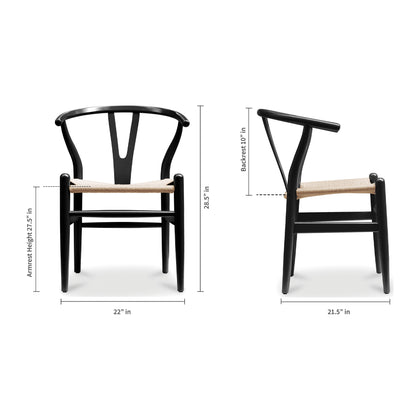 Y Dining Chair, Black