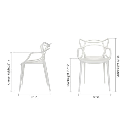 Master Dining Chair, White