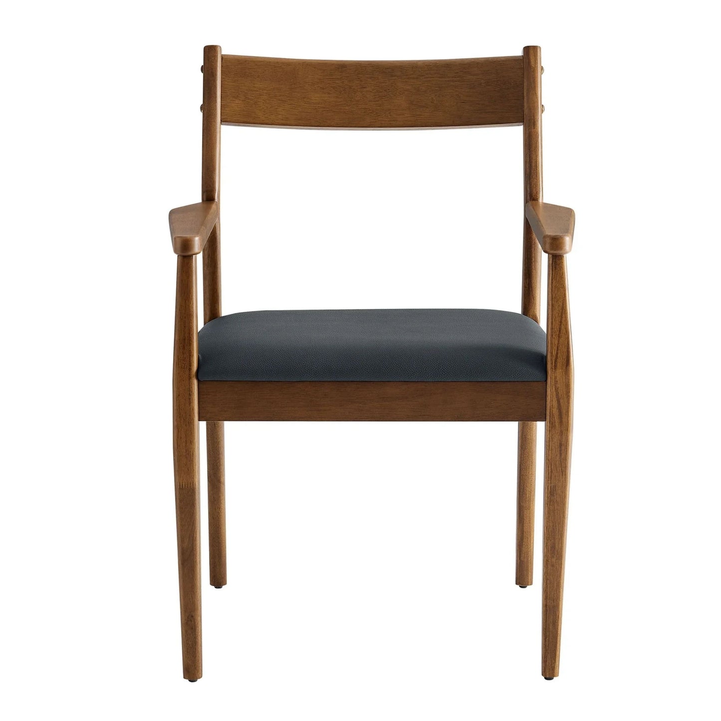 Jaiden Leather Dining Chair, Walnut