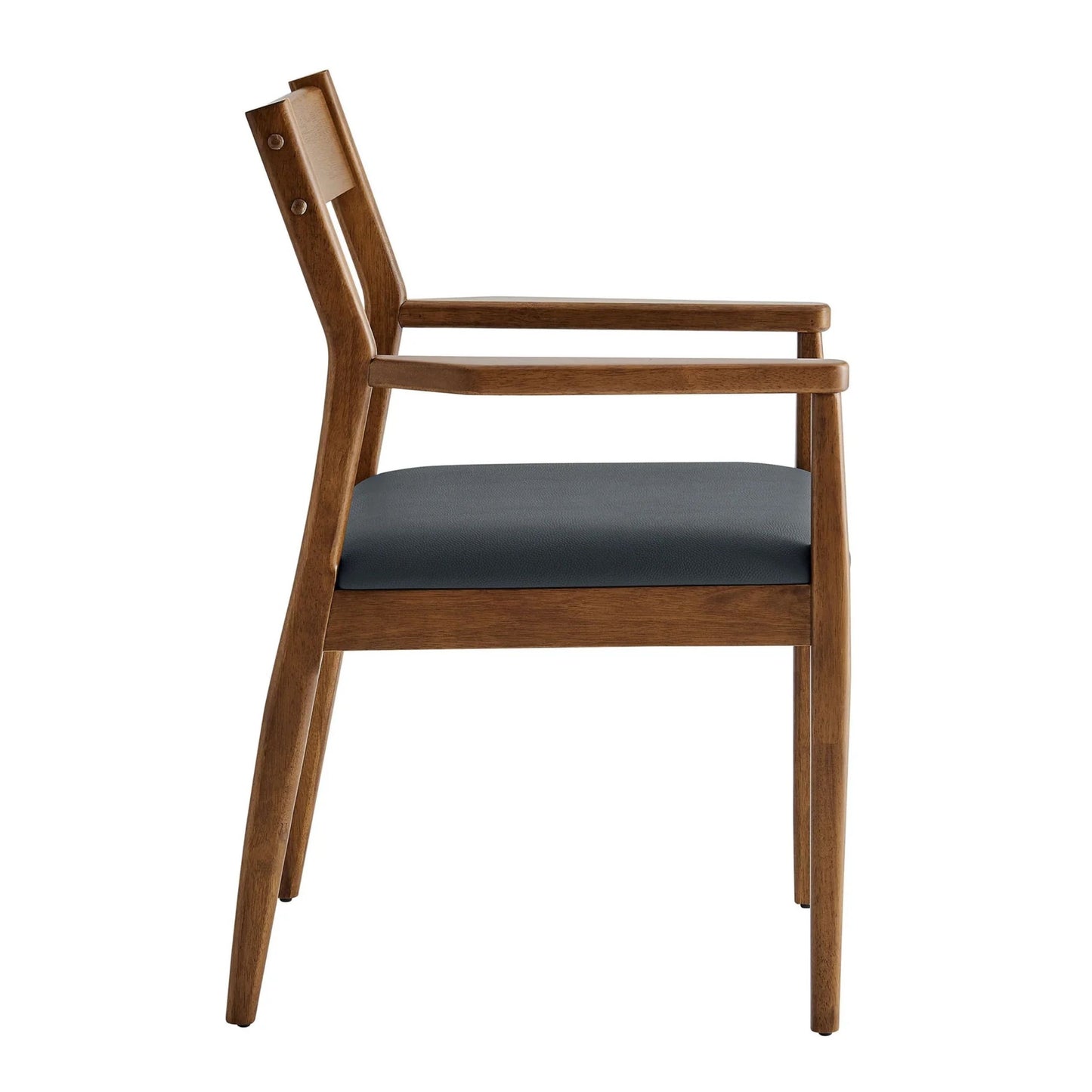 Jaiden Leather Dining Chair, Walnut