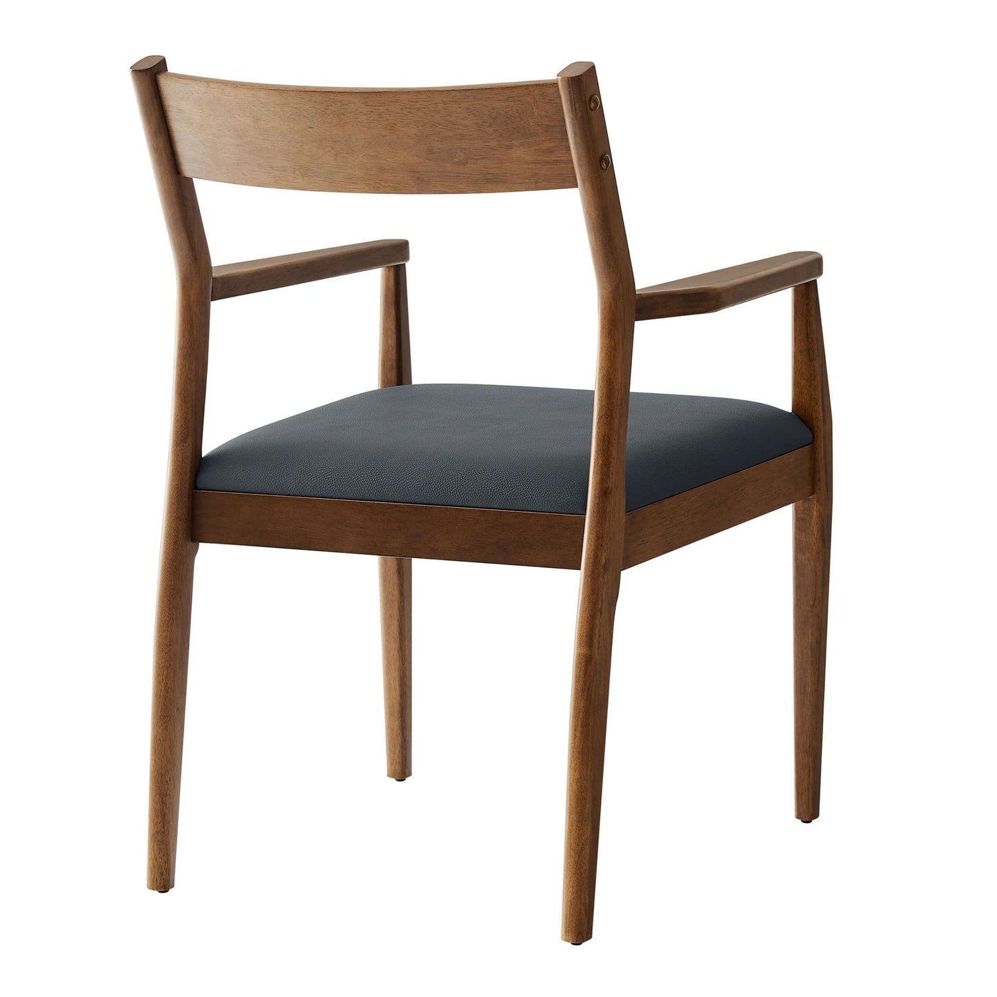 Jaiden Leather Dining Chair, Walnut