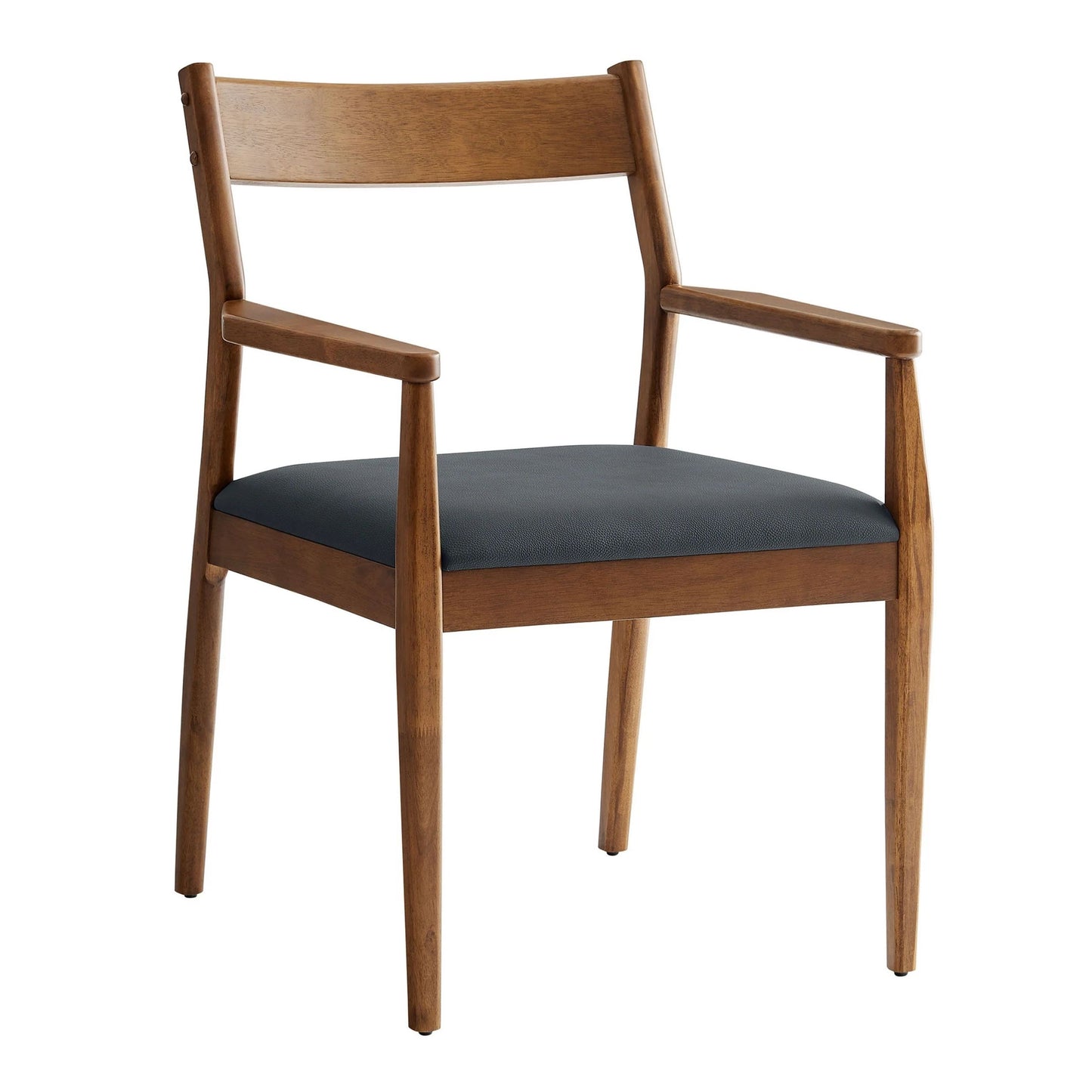Jaiden Leather Dining Chair, Walnut