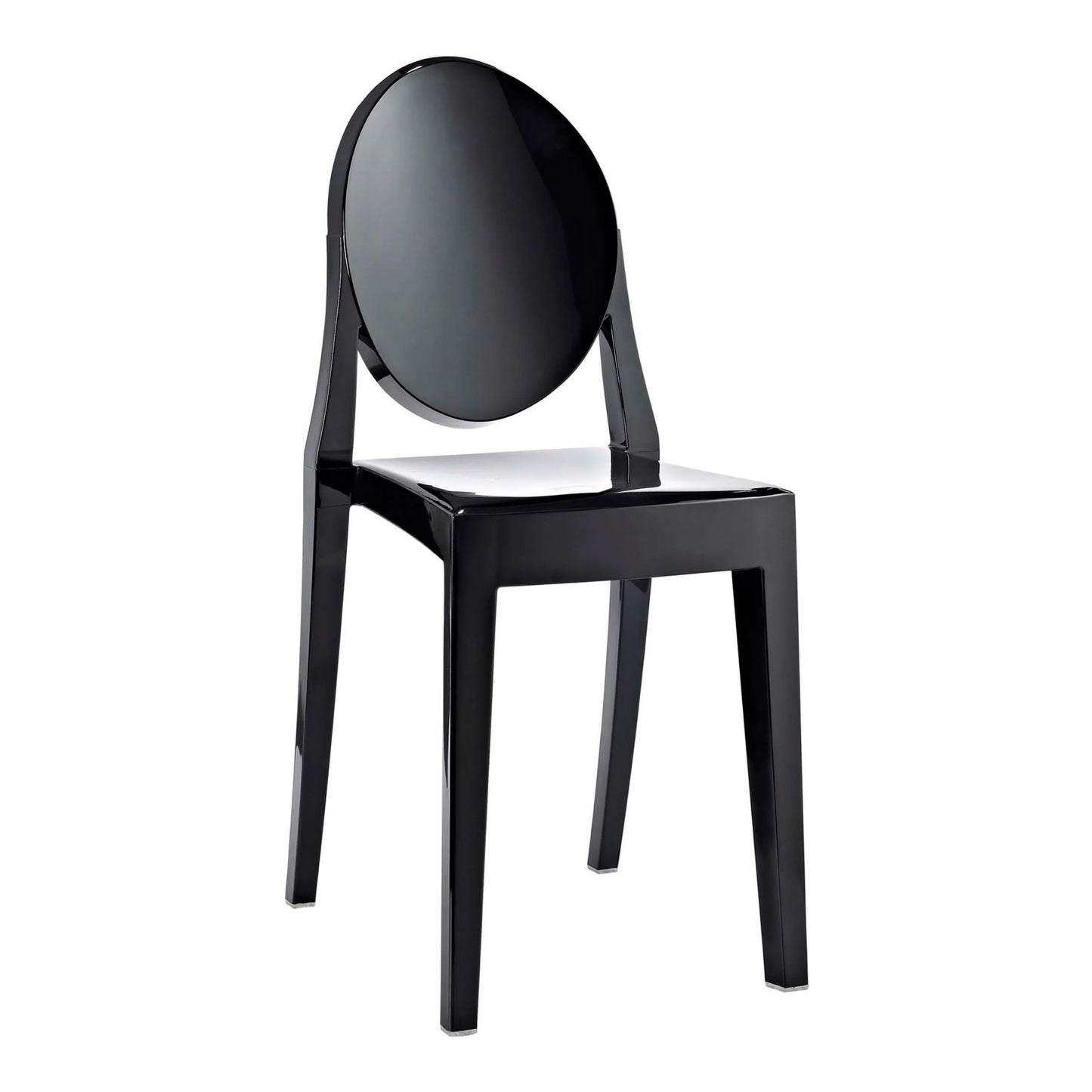 Ghost Dining Chair, Black