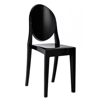 Ghost Dining Chair, Black