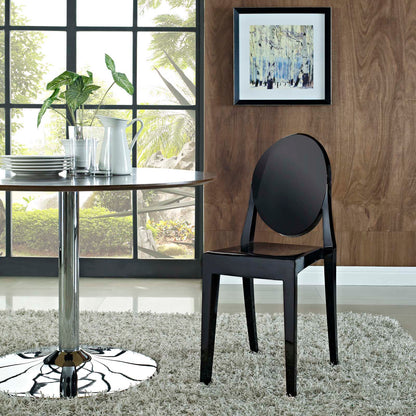 Ghost Dining Chair, Black