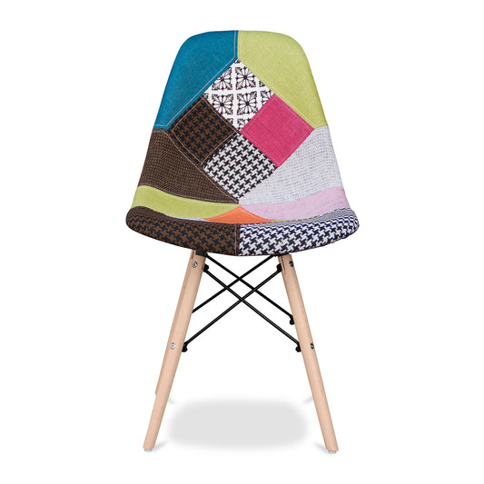 Eiffel Chair With Wood Legs, Multi