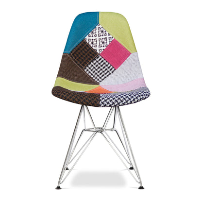 Eiffel Chair With Steel Legs, Multi