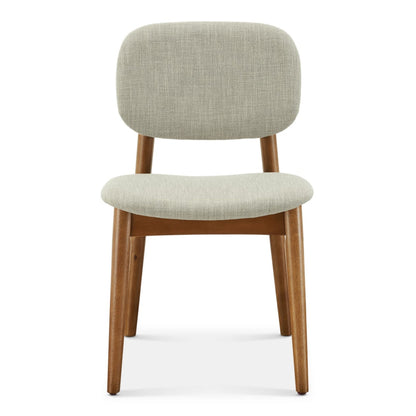 Cooper Dining Chair, Walnut Stain, Ivory