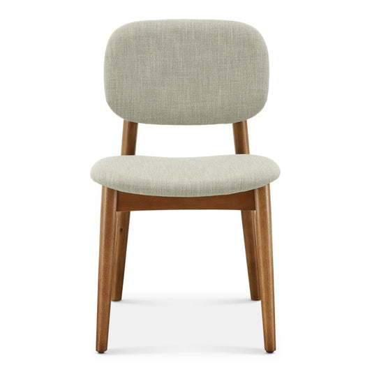 Cooper Dining Chair, Walnut Stain, Ivory