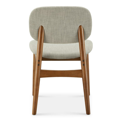 Cooper Dining Chair, Walnut Stain, Ivory