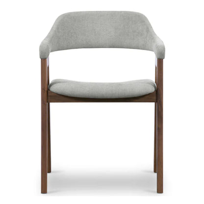 Atlas Fabric Dining Chair, Light Gray