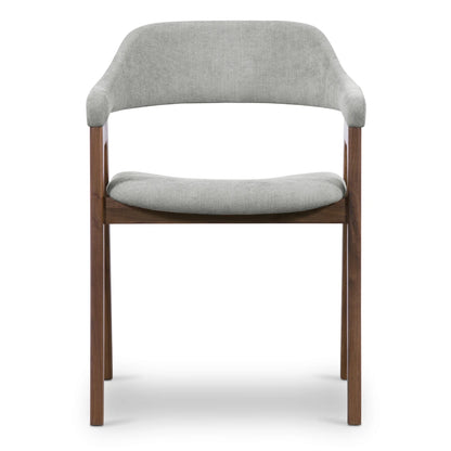 Atlas Fabric Dining Chair, Light Gray
