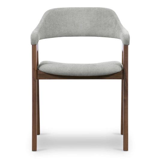 Atlas Fabric Dining Chair, Light Gray