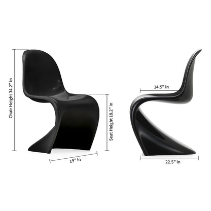 Wave Chair - Black, Glossy