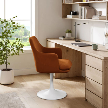 Rose Swivel Armchair, Tan
