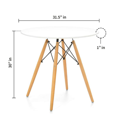 Eiffel Table Set, Wood Legs