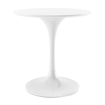 Tulip 32" Fiberglass Dining Table & Chairs Set, Gray