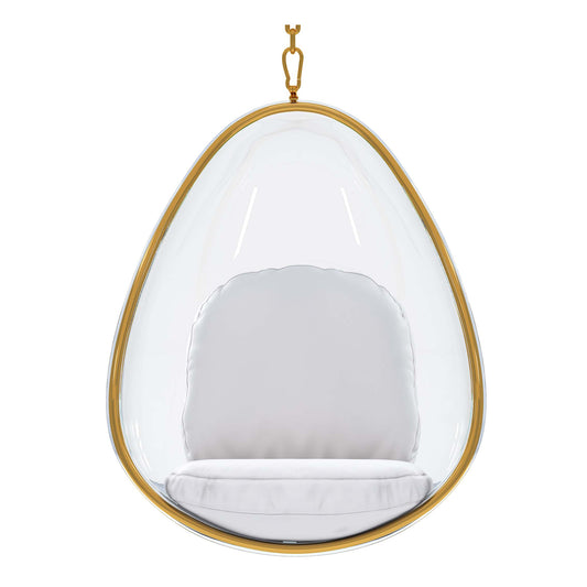 Scoop Hanging Chair, Gold