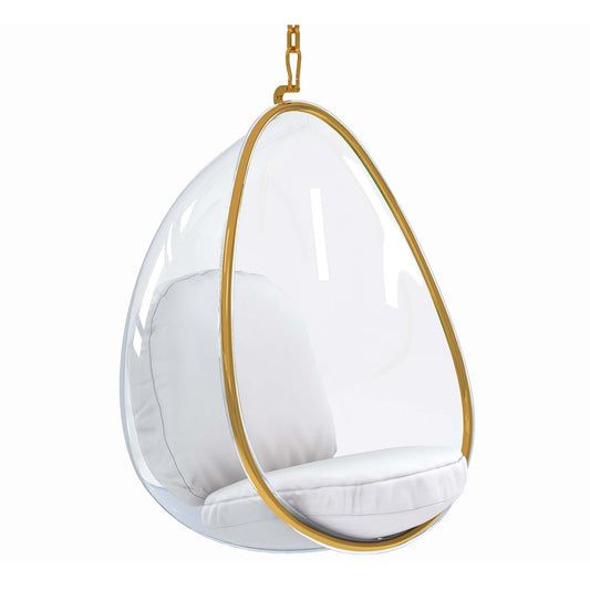 Scoop Hanging Chair, Gold