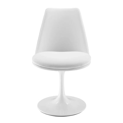 Rose Swivel Side Chair, White