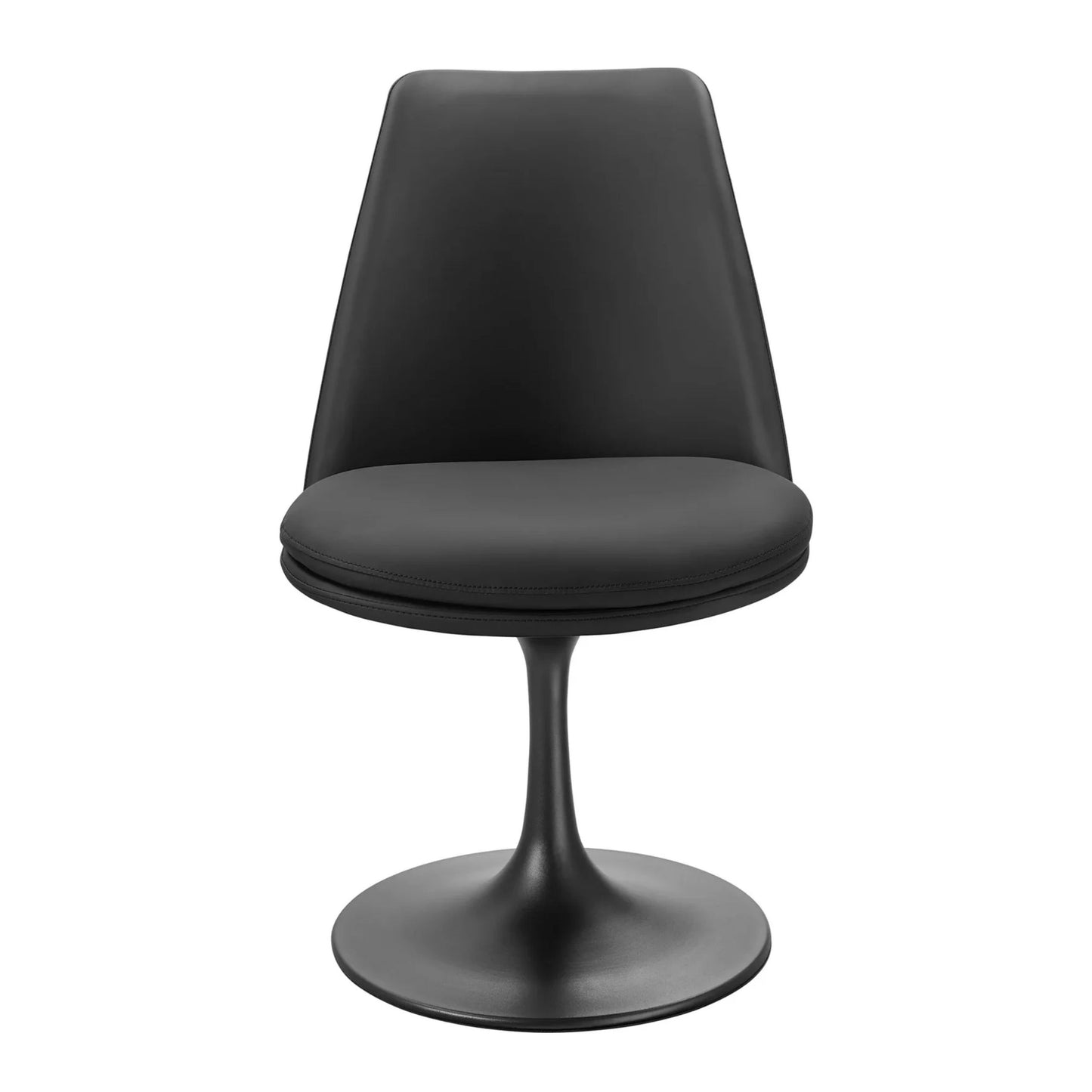 Rose Swivel Side Chair, Black