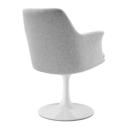 Rose Swivel Armchair, Light Gray