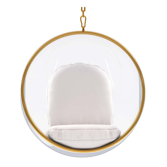 Hanging Bubble Chair, Gold Special Edition