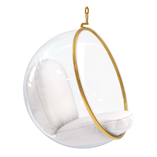 Hanging Bubble Chair, Gold Special Edition