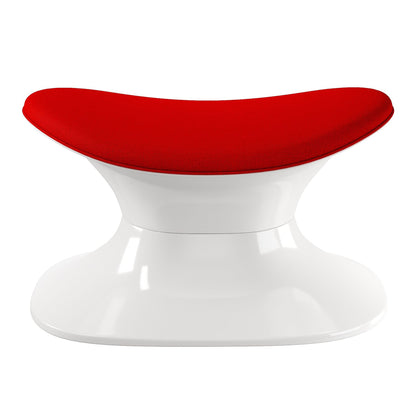 Globe Chair & Ottoman, Red