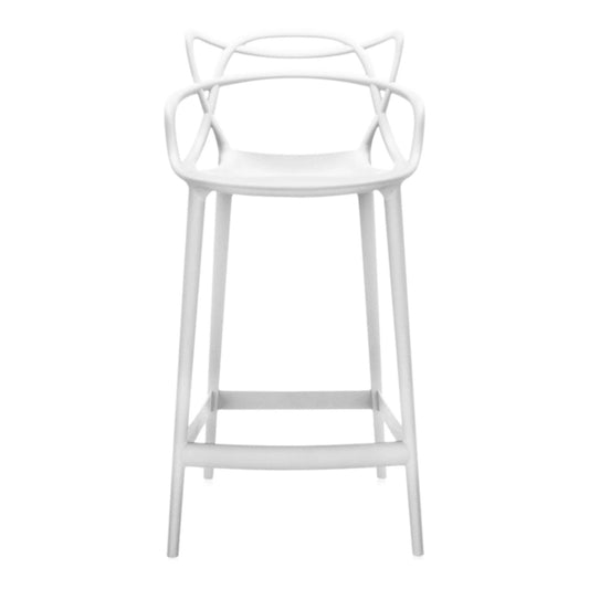 Master Bar Stool, White