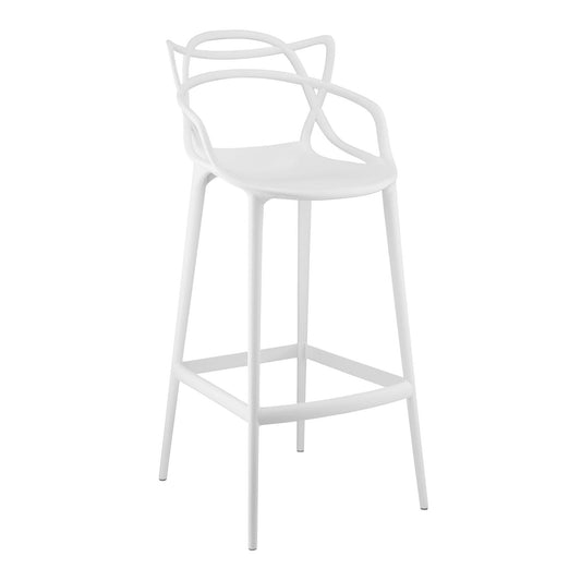 Master Bar Stool, White