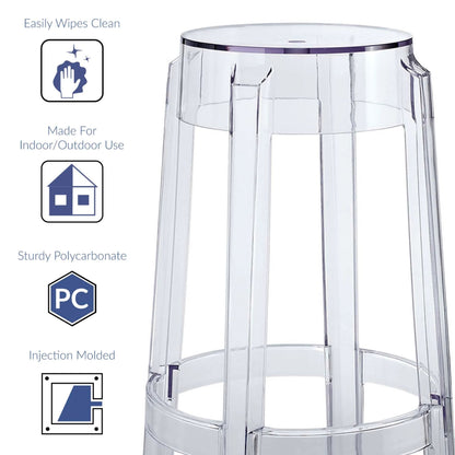 Ghost Bar Stool, Clear