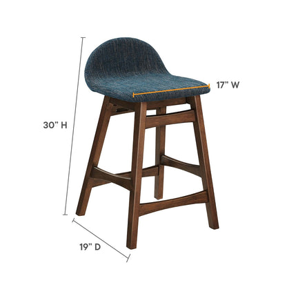 Remy Fabric Counter Stool, Navy
