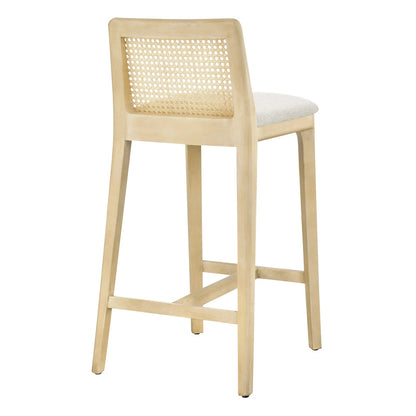 Mona Fabric Counter Stool, Natural