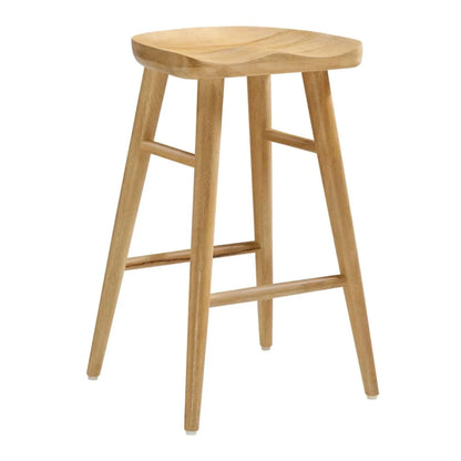 Luca Wooden Counter Stool, Natural