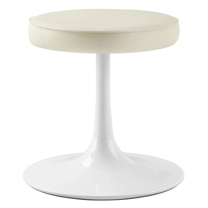 Rose Stool, Beige Leather