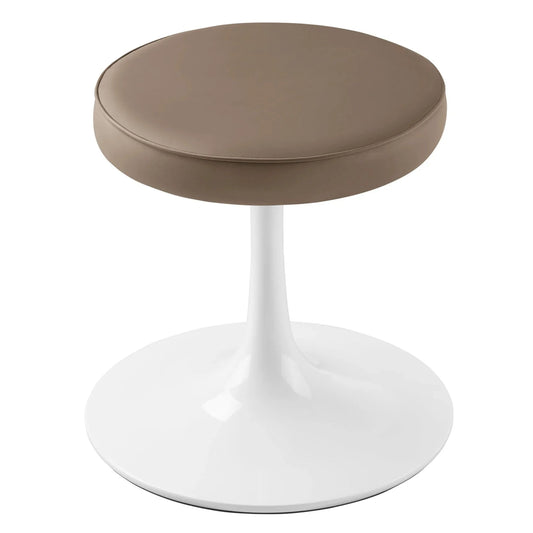 Rose Stool, Brown Leather