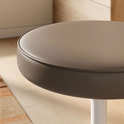 Rose Stool, Brown Leather