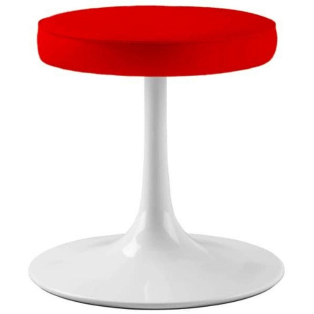 Rose Stool, Red Leather