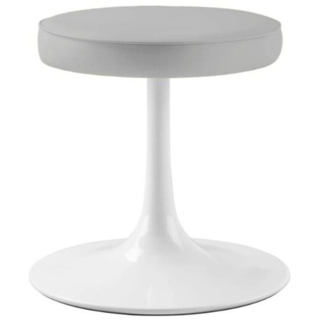 Rose Stool, Gray Leather