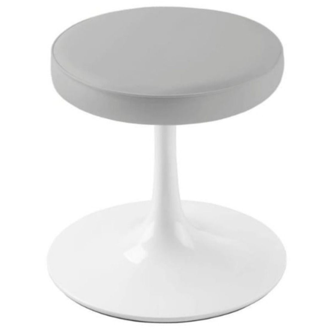 Rose Stool, Gray Leather