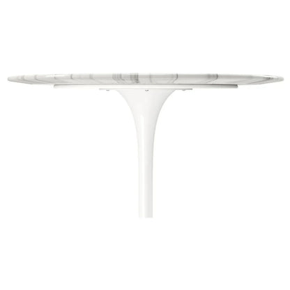 Tulip Marble Dining Table - 32" Round White