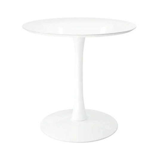 Tulip Wood Top Dining Table, 32" Round White