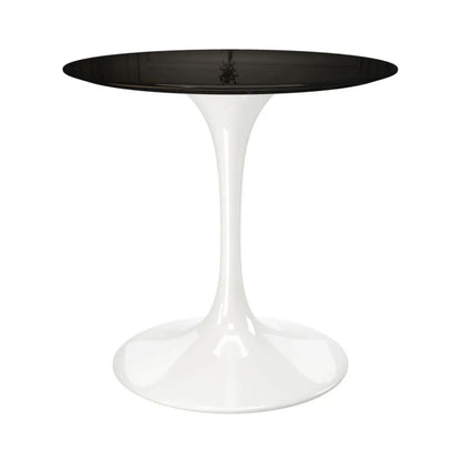 Tulip Fiberglass Dining Table, 32" Round White Base