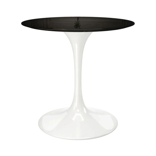 Tulip Fiberglass Dining Table, 32" Round White Base