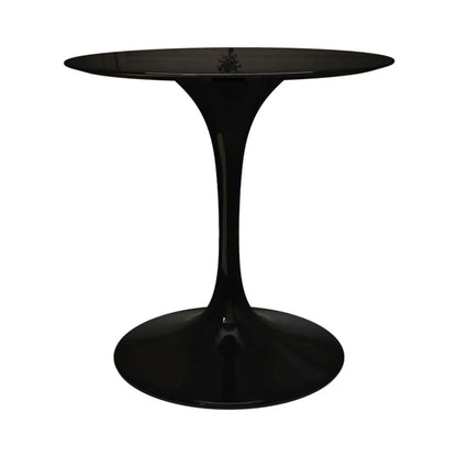 Tulip Fiberglass Dining Table, 32" Round Black