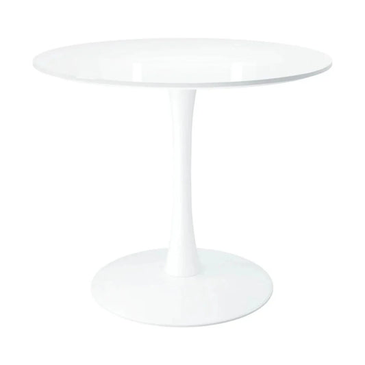 Tulip Wood Top Dining Table, 36" Round White