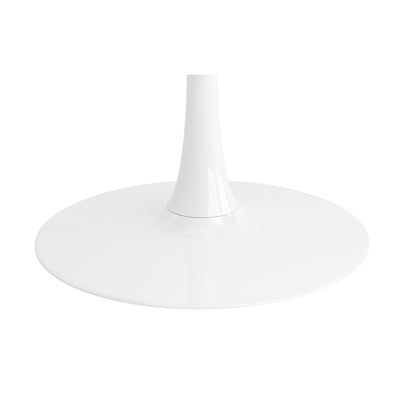 Tulip Wood Top Dining Table, 36" Round White
