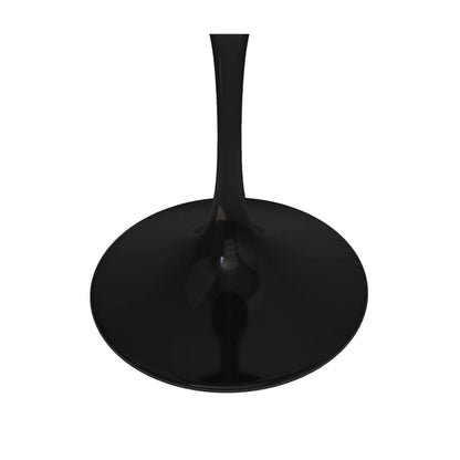 Tulip Fiberglass Dining Table, 42" Round Black Base